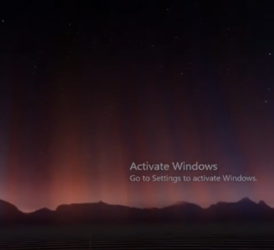 Windows Activation Overlay
